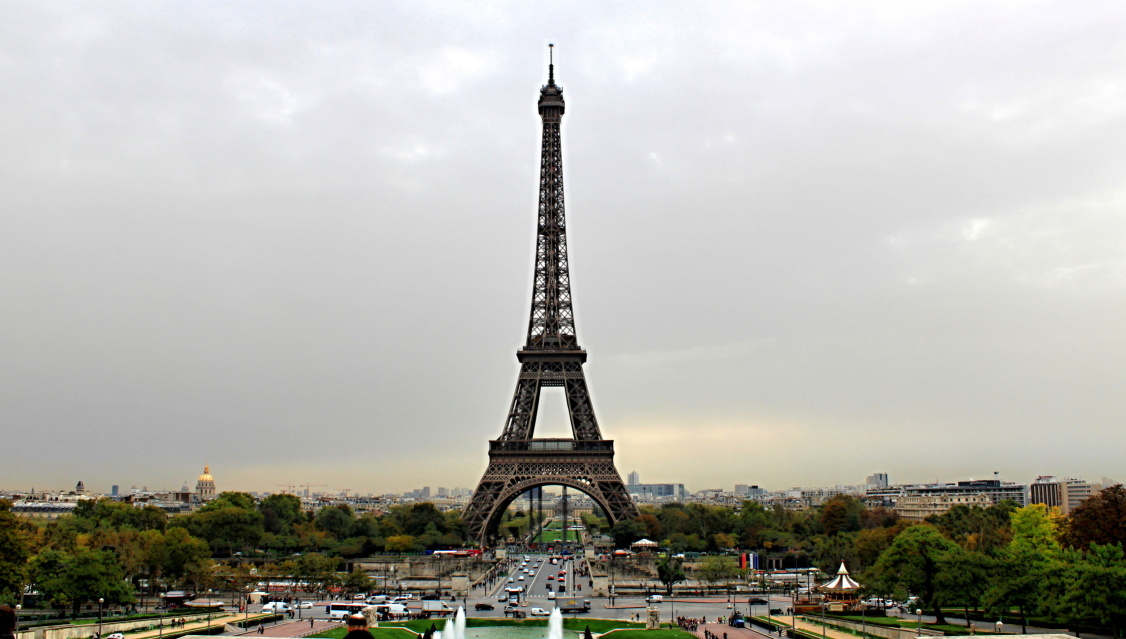 Eifelova věž od Palace de Chaillot